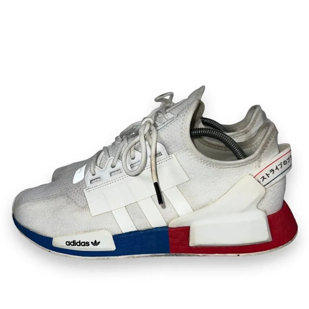 Adidas NMD_R1 V2 'White‎ Lush Red Blue' FX4148 Men's 11